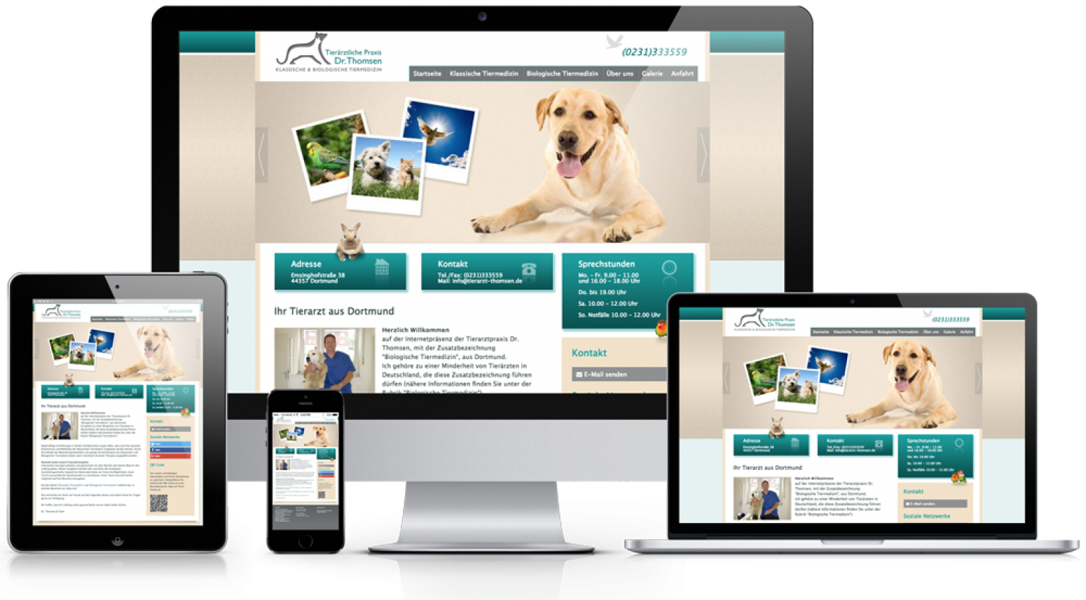 Tierarzt Dr. Thomsen - Webdesign